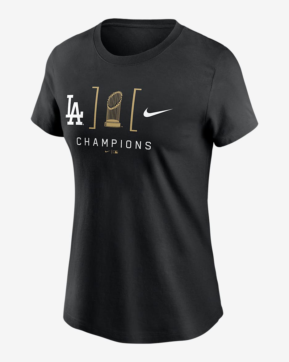 Los Angeles Dodgers 2024 World Series Champions Women s Nike MLB T Shirt. Nike